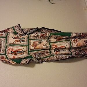 Colorful Printed Kaftan Dress